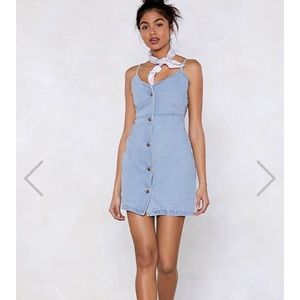 Denim button up Dress from Nasty Gal